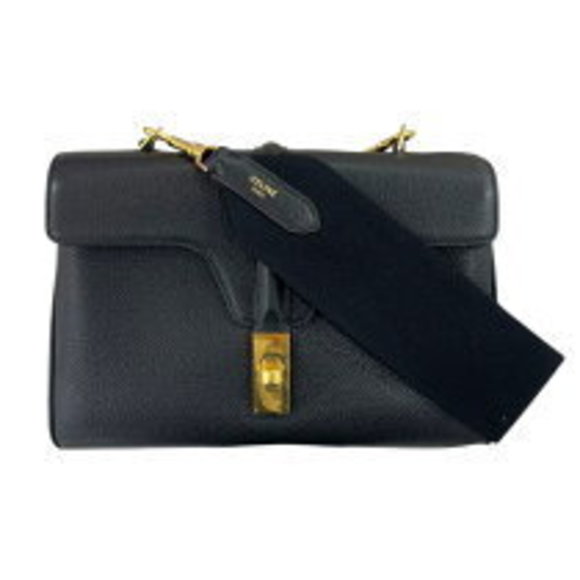 Celine Handbags - Celine Teen Soft black leather Shoulder Bag